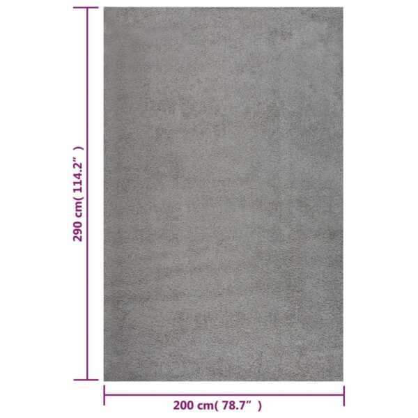 Teppich Shaggy Hochflor Creme 200×290 cm