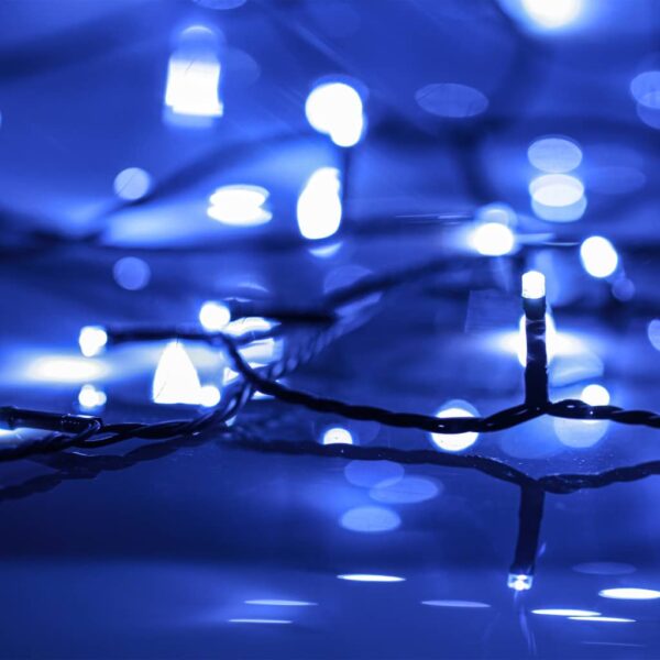 LED-Lichterkette mit 300 LEDs Blau 30 m PVC
