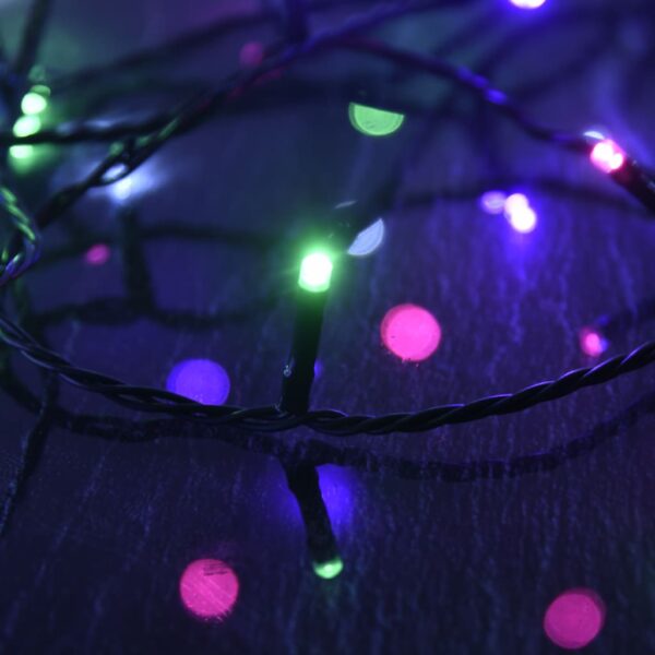 LED-Lichterkette mit 400 LEDs Pastell Mehrfarbig 40 m PVC