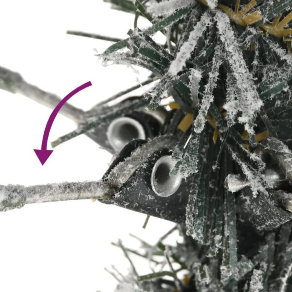 Künstlicher Weihnachtsbaum Beschneit Schlank 150 cm PVC&PE