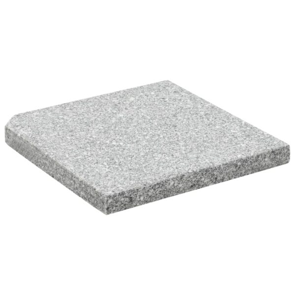 Sonnenschirm-Gewichtsplatte Granit 25 kg Quadratisch Grau