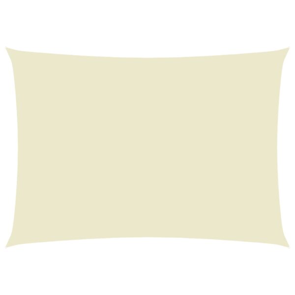 Sonnensegel Oxford-Gewebe Rechteckig 2,5×5 m Creme