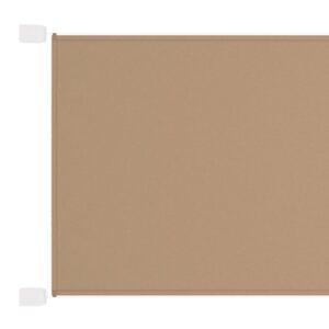 Senkrechtmarkise Taupe 250×270 cm Oxford-Gewebe