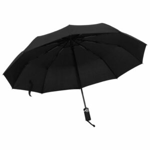 Faltbarer Regenschirm Automatisch Schwarz 104 cm
