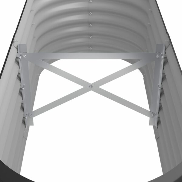 Pflanzkübel Pulverbeschichteter Stahl 114x40x36 cm Anthrazit